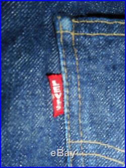 Mens 502 Xx 0117 Big E Vintage 1966 1968 Original Levi Jeans Raw Denim Selvedge Antique Vintage Original
