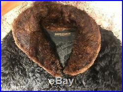 1913 Patagonian Bison Long Fur Coat Men's XL Gordon & Ferguson Buffalo