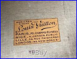 1920s Vintage Louis Vuitton Monogram Steamer Trunk