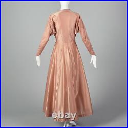 1950s Schiaparelli Dressing Gown Pink House Coat Wrap Robe Designer Lingerie VTG