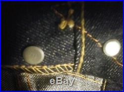 1966 Levis Big E 501XX Button Up Blue Jeans Dead Stock, NOS 31x36 WithReceipt