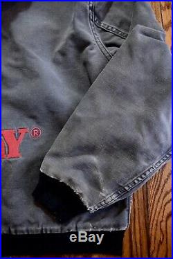 1992 Carhartt Stussy Tommy Boy records jacket vtg 90s hip hop rap shirt L/XL