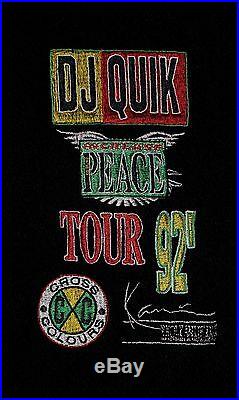1992 DJ QUIK cross colours varsity crew jacket vtg 90s hip hop shirt rap colors