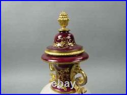 19th Century Sevres Hand Painted Vase Urn Scenic Ormolu Mounts Unmarked
