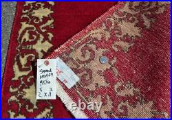 2'8 x 11'3 Rare Narrow Signed Vintage Handmade Oriental Wool Rug Runner 3 x 11