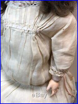 24 Antique German Bisque Doll Heinrich Handwerck 69 12X Beautiful Jointed Body