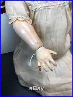 24 Antique German Bisque Doll Heinrich Handwerck 69 12X Beautiful Jointed Body