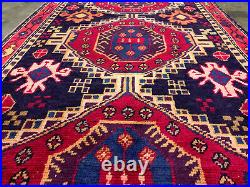 2x10 ANTIQUE RUNNER RUG WOOL HAND KNOTTED vintage handmade geometric tribal 3x10