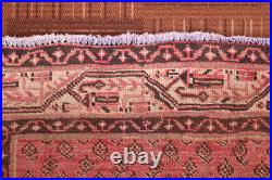 3'7''x10'5'' Hand Knotted Oriental Vintage Wool Traditional Area Rug