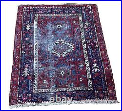 3 x 5 Antique 102yr Old Heriz Persiaan Carpet