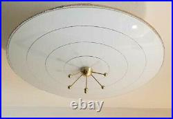 367 50s 60s Vintage Ceiling Light Lamp Fixture atomic midcentury eames sputnick