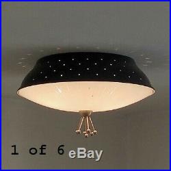 494b 50s 60's MOE Vintage Ceiling Light Lamp Fixture atomic mid-century eames