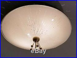 494b 50s 60's MOE Vintage Ceiling Light Lamp Fixture atomic mid-century eames