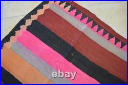 5'2 x 8'10 Vintage S Antique Wool Area Rug Handmade Flatweave Estate Kilim 5 x 9