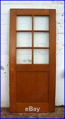 5 avail 36x83x1.75 Vintage Antique Old Wood Wooden Door Window Textured Glass