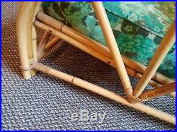 7 pc Antique VTG Ficks Reed rattan bamboo sectional porch sofa Chairs table set