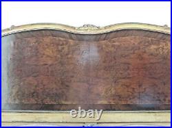 7202 French Antique Carved Wood FULL Size Bed Headboard/Sideboard/Footboard