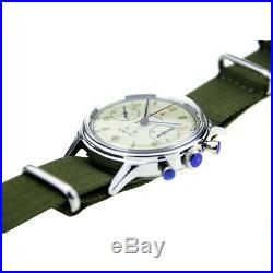 AD10 Seagull Chronograph Mens watch Pilot D304 1963 Mechanical Vintage Airforce
