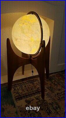 Adrian Pearsall Mid Century Modern Vintage Atomic World Globe (Craft Associates)