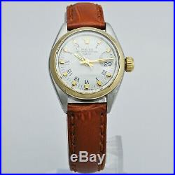 All Original Rolex Oyster Date Automatic Factory Dial Gold & Steel Ladies 26 MM