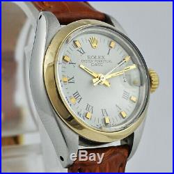 All Original Rolex Oyster Date Automatic Factory Dial Gold & Steel Ladies 26 MM