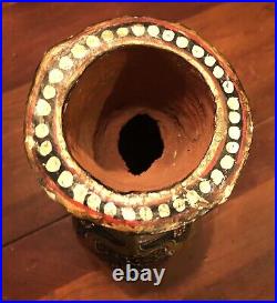 Antique 13.5 Papier Mache India Vase
