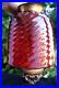 Antique-1870-1910-Red-CRANBERRY-SWIRL-Glass-Bell-Shade-Hall-Parlor-Oil-Lamp-01-iahc