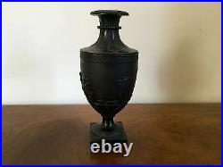 Antique 18th / 19th century Wedgwood Black Basalt Vase Urn Neoclassical Georgian