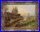 Antique-19-20th-Original-estuary-Canvas-oil-Rare-Painting-Signed-53x73-cm-01-cgz