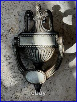 Antique 1915 Victorian Georgian Bronze Urn Doorknocker