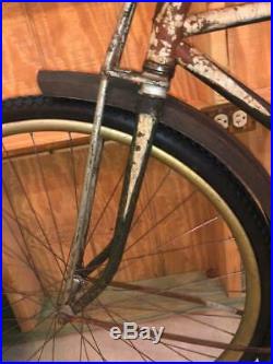 Antique 1918 HARLEY DAVIDSON Motocyke BICYCLE vintage original paint teens