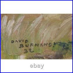 Antique 1932 Original The Hays Oil canvas Painting signed David BURNAND