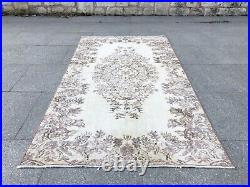 Antique Beige Rug Neutral Hand Knotted Mini Rug, Mini Door Mat For Kitchen