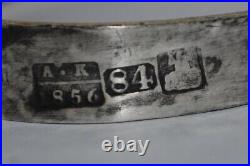 Antique Bracelet Sterling Silver 84 Russian Empire Women Jewelry Turquoise 19th
