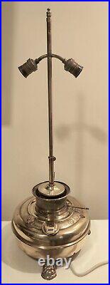 Antique Brass Heater Made In Germany Converted To Lamp Re Wired 24 Height