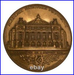 Antique Bronze Medal National Academy Music Opéra Garnier S. LAGRANGE Rare 19th