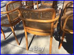 Antique Czech Chair Thonet Josef Frank Style Bistro Cane Bentwood Cafe Vintage