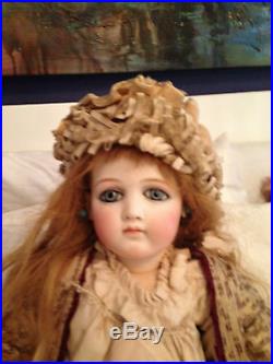 Antique Doll French Bisque Extreme Almond Eyes Bebe Early Portait Jumeau