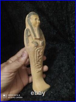 Antique EGYPTIAN ANTIQUES STATUE Pharaonic Ushabti Shabti SCARAB STONE