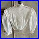 Antique-Edwardian-White-Cotton-Lace-Bodice-Balloon-Sleeve-Dress-Blouse-Vintage-01-ml