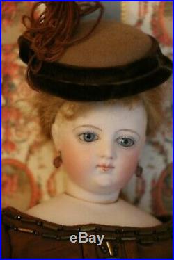 Antique French Fashion Poupee Size 1 14 IN Antique French Bisque Fashion Doll