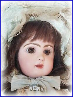 Antique French Tete Jumeau Bebe Bisque Doll Closed Mouth Medaille D'Or Body