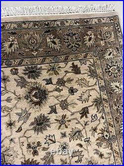 Antique Hand-Knotted Carpet 10 x 7.8 Foot Wool Area Rug Carpet 121 x 94