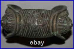 Antique Handcrafted Greek Orthodox Folk Crusader Bronze Fertility Bracelet