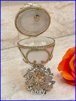 Antique Imperial Russian Faberge Musical egg & FAberge Necklace Bridal shower