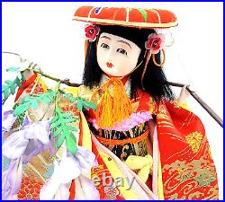Antique Japanese Geisha Doll DANCE Kimono Vintage Hina doll