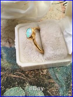 Antique Jewellery Gold Ring with Opal Vintage Victorian Jewelry ring size 9 or S