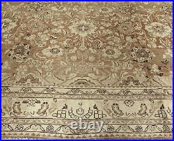 Antique Malayer Brown Handwoven Wool Rug BB6393