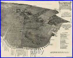 Antique Map Peter's San Francisco Locator Merriman, 1914