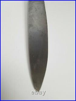 Antique Nogent France Forge Chefs Knife 9.5 Carbon Steel Blade Bruxelles Retail